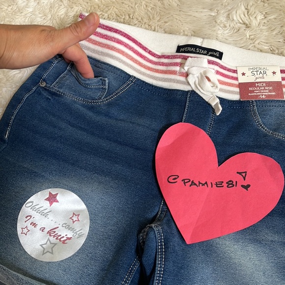 IMPERIAL STAR Girl’s Regular Rise Denim Shorts Size 14 NWT - Picture 4 of 10